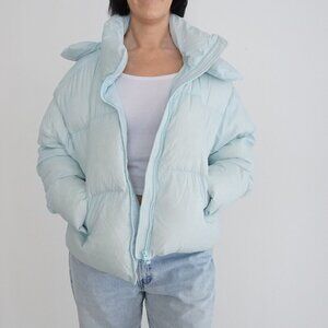 Mackage Tessy Pastel Sky Blue Duck Down Puffer Winter Jacket S